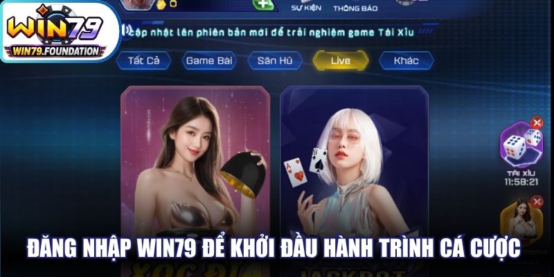Đăng nhập Win79 để khởi đầu hành trình cá cược đỉnh cao tuyệt đối