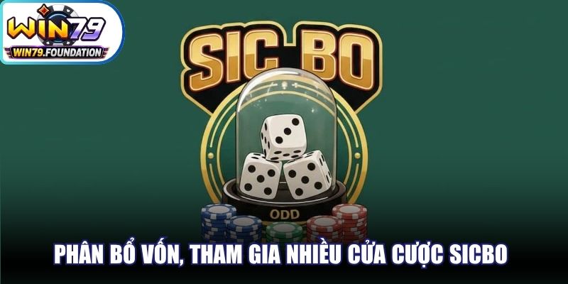 Phân bổ vốn, tham gia nhiều cửa cược Sicbo để thắng nhanh chóng
